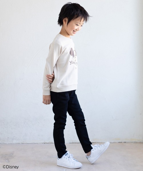 JAM & LINK(ジャムアンドリンク)の「【Disney】ミッキーマウス/バリエーショントレーナー(スウェット・キッズ・ベージュ/カーキ/ベージュ系その他/チャコールグレー/ダークブルー/グレー系その他/ベージュ系その他2/ミント/ベージュ系その他3/ベージュ系その他4・80cm/90cm/100cm/110cm/120cm/130cm/140cm/150cm)」の15枚目の写真