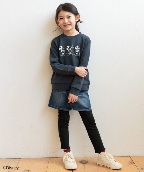 JAM & LINK(ジャムアンドリンク)の「【Disney】ミッキーマウス/バリエーショントレーナー(スウェット・キッズ・ベージュ/カーキ/ベージュ系その他/チャコールグレー/ダークブルー/グレー系その他/ベージュ系その他2/ミント/ベージュ系その他3/ベージュ系その他4・80cm/90cm/100cm/110cm/120cm/130cm/140cm/150cm)」の17枚目の写真