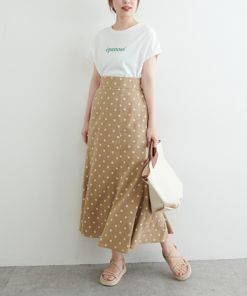 natural couture（ナチュラルクチュール）の「【WEB限定カラー有り】osono長さ変えられる綿麻ドットスカート（スカート・レディース・その他1/その他2/その他3/その他4・FREE）」の18枚目の写真