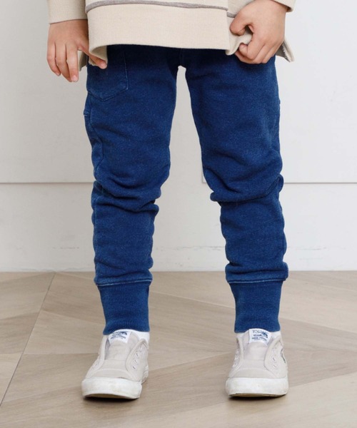 MAKE YOUR DAY（メイクユアデイ）の「ラウンドカットソーパンツ■80～140cm（スウェットパンツ・キッズ・ブラック/ネイビー/ブルー/カーキ・130/140/90/120/100/110/80）」の3枚目の写真