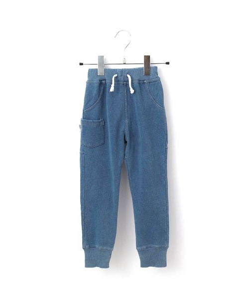 MAKE YOUR DAY（メイクユアデイ）の「ラウンドカットソーパンツ■80～140cm（スウェットパンツ・キッズ・ブラック/ネイビー/ブルー/カーキ・130/140/90/120/100/110/80）」の4枚目の写真