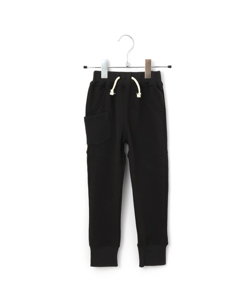 MAKE YOUR DAY（メイクユアデイ）の「ラウンドカットソーパンツ■80～140cm（スウェットパンツ・キッズ・ブラック/ネイビー/ブルー/カーキ・130/140/90/120/100/110/80）」の2枚目の写真