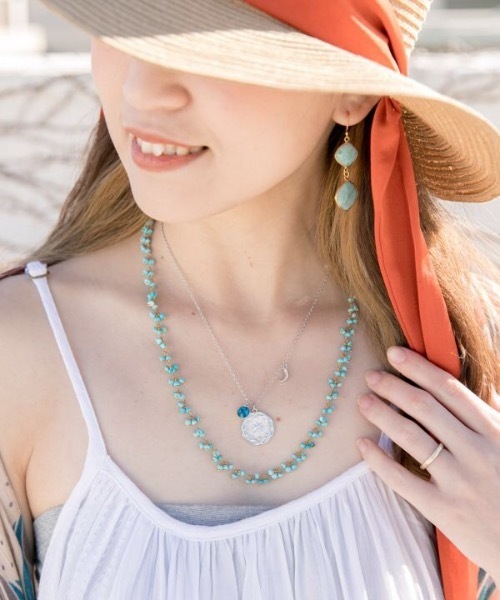 チャイハネ（チャイハネ）の「【チャイハネ】メンデルネックレス（ネックレス・レディース・ホワイト/レッド/イエロー/オレンジ/ブルー/グリーン・FREE）」の22枚目の写真