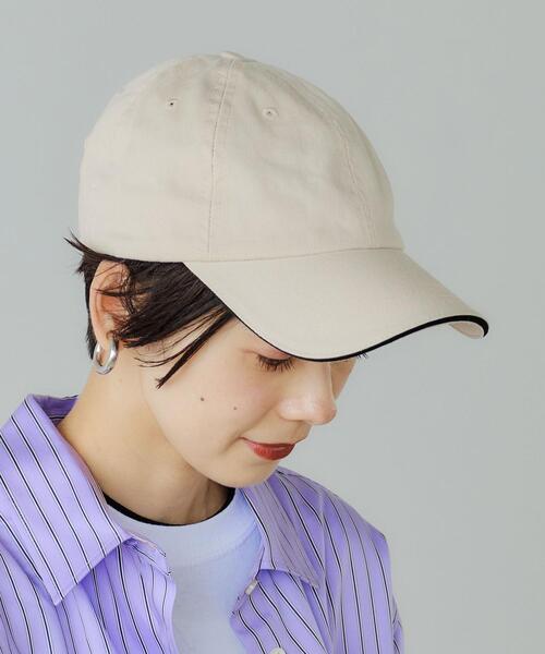 green label relaxing（グリーンレーベルリラクシング）の「<BAYSIDE(ベイサイド)> キャップ 無地（キャップ・レディース・ブラック/ベージュ/オフホワイト・FREE）」の4枚目の写真