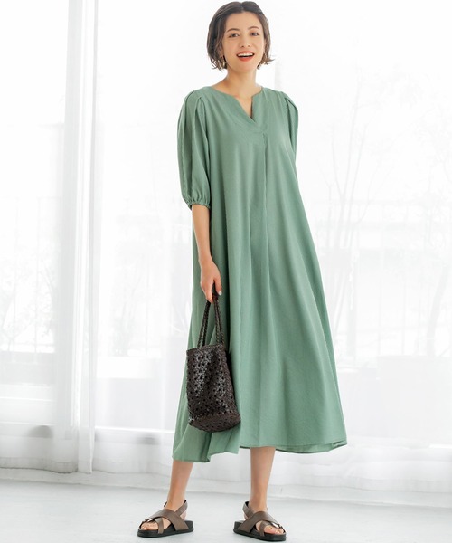 サラッと涼しいストライプ柄織りドレス Gr ワンピース Style Deli スタイルデリ のファッション通販 Zozotown