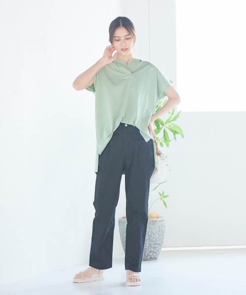 LIPSTAR(リップスター)の「コットンツイルストレートパンツ(その他パンツ・レディース・ブラック/オフホワイト/グリーン・S/M)」の12枚目の写真