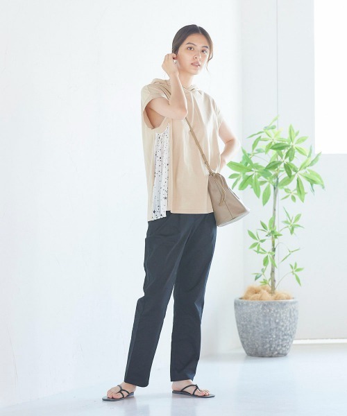 LIPSTAR(リップスター)の「コットンツイルストレートパンツ(その他パンツ・レディース・ブラック/オフホワイト/グリーン・S/M)」の6枚目の写真