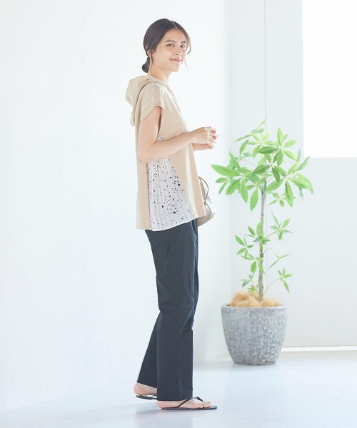 LIPSTAR(リップスター)の「コットンツイルストレートパンツ(その他パンツ・レディース・ブラック/オフホワイト/グリーン・S/M)」の4枚目の写真