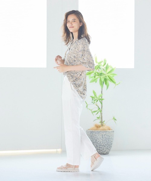 LIPSTAR(リップスター)の「コットンツイルストレートパンツ(その他パンツ・レディース・ブラック/オフホワイト/グリーン・S/M)」の9枚目の写真