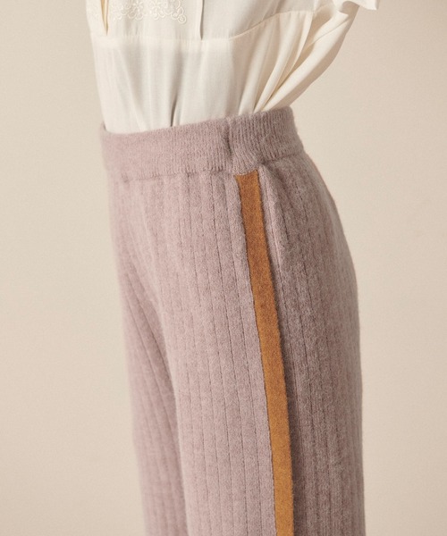 forksy.(フォルクシー)の「【forksy.】起毛ストレッチ配色リブニットパンツ(その他パンツ・レディース・ブラウン/ピンク/アイボリー・FREE)」の20枚目の写真
