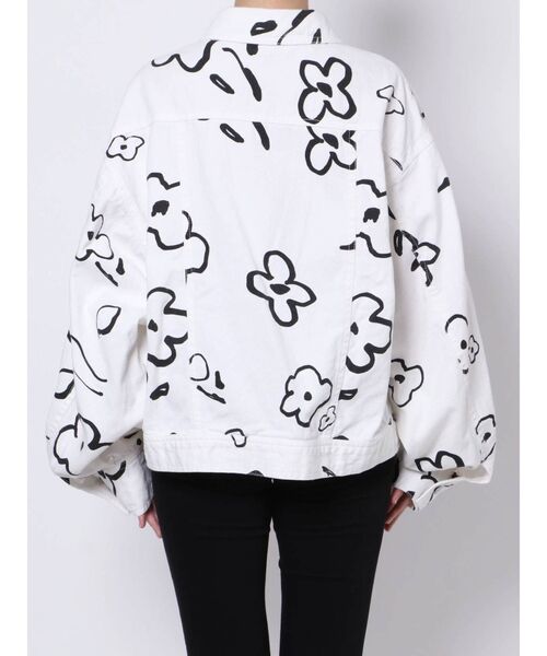 merry jenny（メリージェニー）の「【セットアップ】drawing garden ツイルジャケット（テーラードジャケット・レディース・オフホワイト/ブラック・FREE）」の11枚目の写真