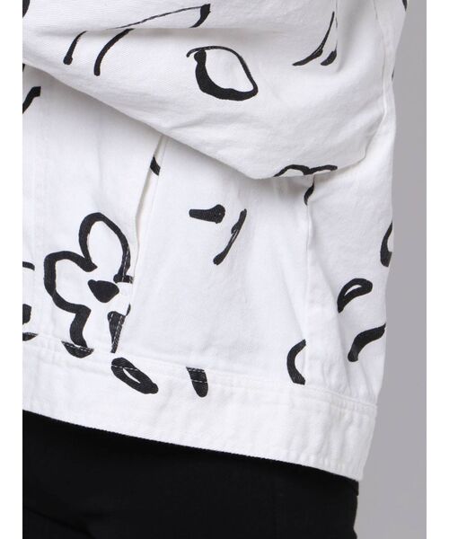 merry jenny（メリージェニー）の「【セットアップ】drawing garden ツイルジャケット（テーラードジャケット・レディース・オフホワイト/ブラック・FREE）」の8枚目の写真