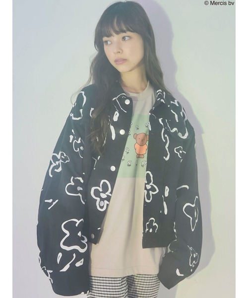 merry jenny（メリージェニー）の「【セットアップ】drawing garden ツイルジャケット（テーラードジャケット・レディース・オフホワイト/ブラック・FREE）」の16枚目の写真