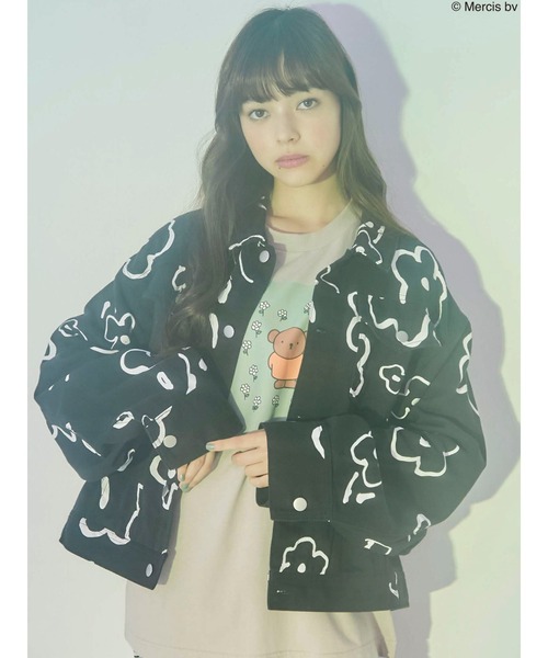 merry jenny（メリージェニー）の「【セットアップ】drawing garden ツイルジャケット（テーラードジャケット・レディース・オフホワイト/ブラック・FREE）」の18枚目の写真