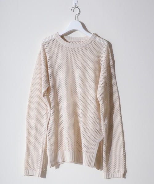 ibeul_（イベール）の「ネットメッシュプルオーバー（ニット/セーター・レディース・ブラック/ベージュ/アイボリー・FREE）」の11枚目の写真