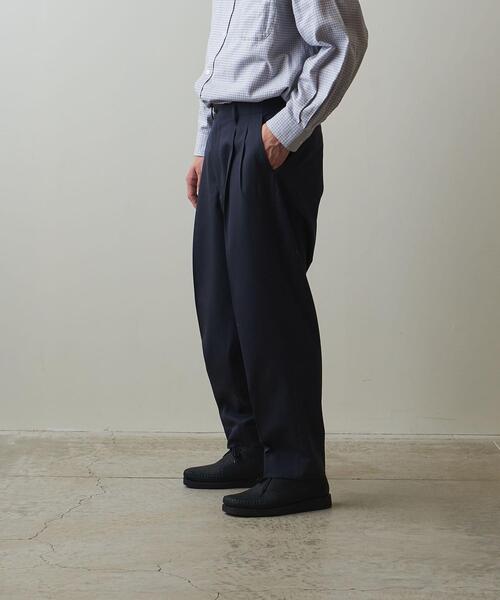 Steven Alan（スティーブンアラン）の「＜Steven Alan＞ LIGHT VIN 2PLEATED MORE TAPERED PANTS/パンツ（スラックス・メンズ・ネイビー/ダークグレー・S/M/L/XL）」の12枚目の写真