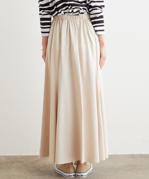 SALON adam et rope'（サロン アダム エ ロペ）の「【セットアップ対応】ミニ裏毛ロングフレアスカート（スカート・レディース・チャコールグレー/ベージュ/ブルー系その他4・FREE）」の8枚目の写真