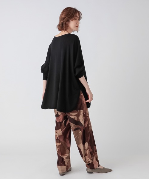 RIVE DROITE（リヴドロワ）の「コーディネートの主役になる　VINTAGEリーフカーブパンツ（その他パンツ・レディース・ブラック/ブラウン・FREE）」の16枚目の写真