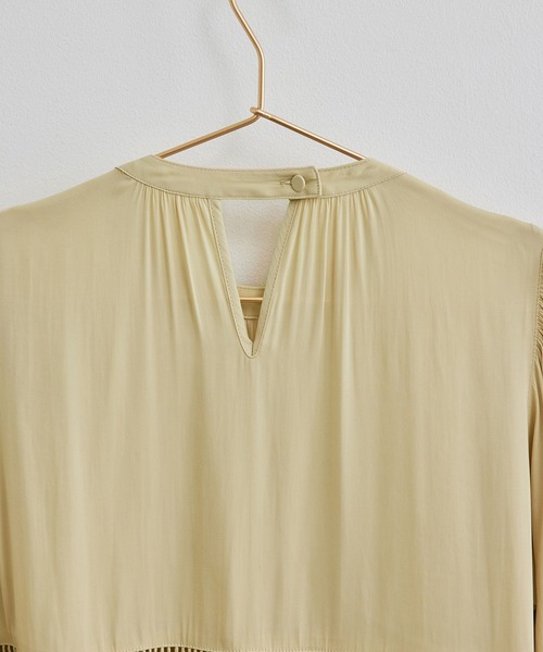 ROPE' PICNIC（ロペピクニック）の「【emur】ティアードハシゴレース使いブラウス（シャツ/ブラウス・レディース・ブラック/キナリ/ライトグリーン・38）」の13枚目の写真