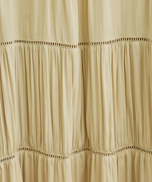 ROPE' PICNIC（ロペピクニック）の「【emur】ティアードハシゴレース使いブラウス（シャツ/ブラウス・レディース・ブラック/キナリ/ライトグリーン・38）」の14枚目の写真