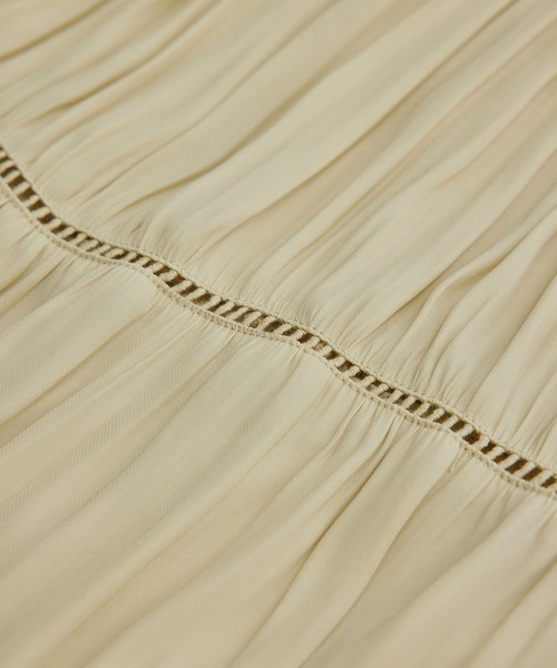 ROPE' PICNIC（ロペピクニック）の「【emur】ティアードハシゴレース使いブラウス（シャツ/ブラウス・レディース・ブラック/キナリ/ライトグリーン・38）」の7枚目の写真