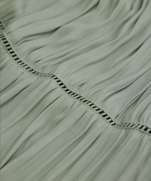 ROPE' PICNIC（ロペピクニック）の「【emur】ティアードハシゴレース使いブラウス（シャツ/ブラウス・レディース・ブラック/キナリ/ライトグリーン・38）」の9枚目の写真