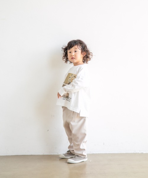 LOWRYS FARM（ローリーズファーム）の「メランジテーパードパンツ　214907（その他パンツ・キッズ・アイボリー/ブラック/ブラウン/レッド・110cm/120cm/130cm）」の21枚目の写真