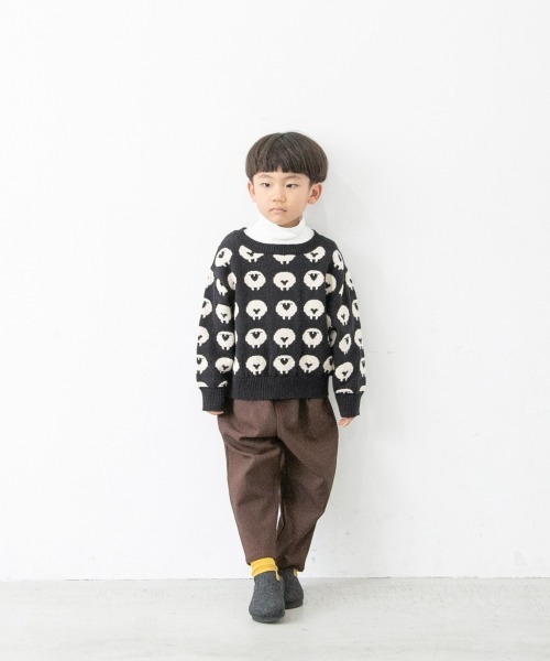 LOWRYS FARM（ローリーズファーム）の「メランジテーパードパンツ　214907（その他パンツ・キッズ・アイボリー/ブラック/ブラウン/レッド・110cm/120cm/130cm）」の16枚目の写真