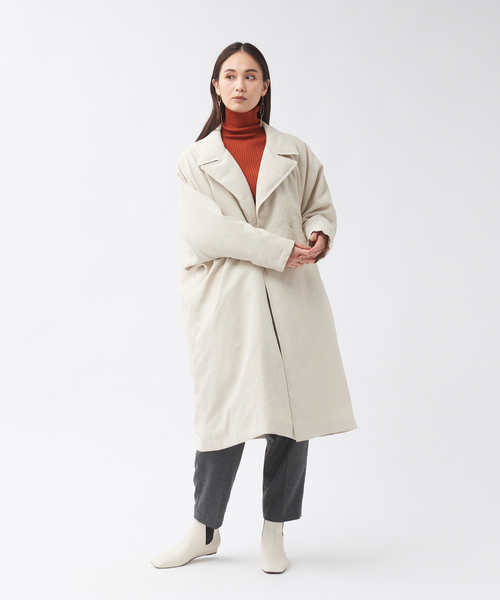 qualite（カリテ）の「ダブルボタンリバーシブルダウン（ダウンジャケット/コート・レディース・ベージュ/チャコールグレー・36/38/40）」の10枚目の写真