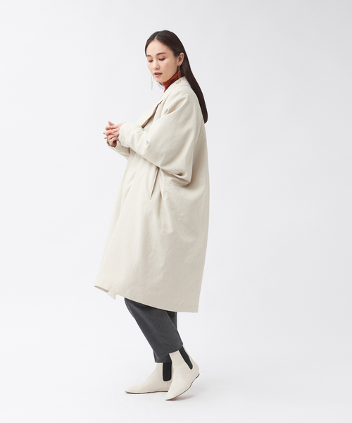 qualite（カリテ）の「ダブルボタンリバーシブルダウン（ダウンジャケット/コート・レディース・ベージュ/チャコールグレー・36/38/40）」の11枚目の写真