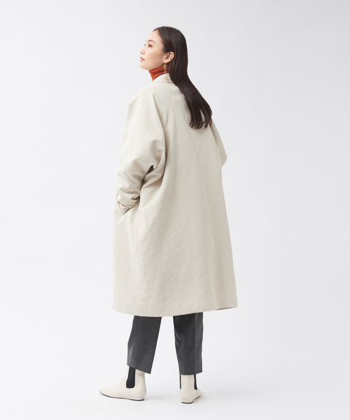 qualite（カリテ）の「ダブルボタンリバーシブルダウン（ダウンジャケット/コート・レディース・ベージュ/チャコールグレー・36/38/40）」の12枚目の写真