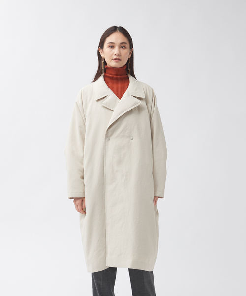 qualite（カリテ）の「ダブルボタンリバーシブルダウン（ダウンジャケット/コート・レディース・ベージュ/チャコールグレー・36/38/40）」の16枚目の写真