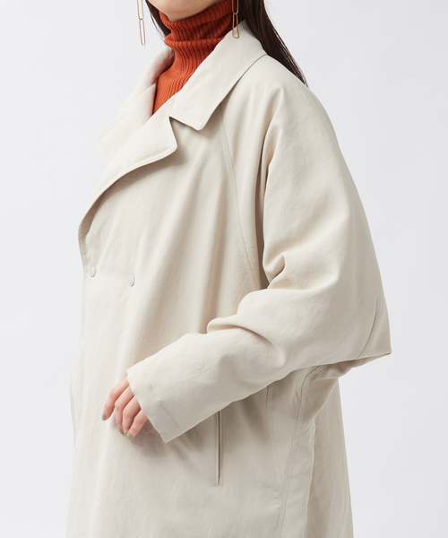 qualite（カリテ）の「ダブルボタンリバーシブルダウン（ダウンジャケット/コート・レディース・ベージュ/チャコールグレー・36/38/40）」の20枚目の写真