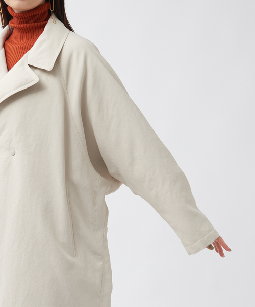 qualite（カリテ）の「ダブルボタンリバーシブルダウン（ダウンジャケット/コート・レディース・ベージュ/チャコールグレー・36/38/40）」の21枚目の写真