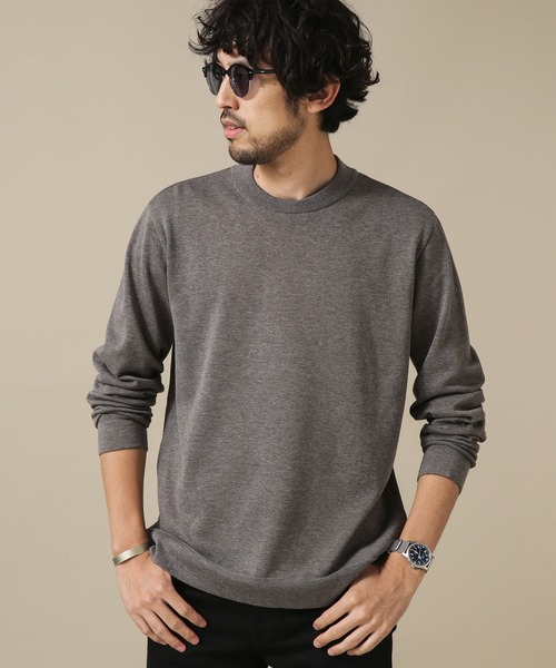 NANO universe（ナノユニバース）の「[思いきり洗えるニット] × ジャケT　長袖（ニット/セーター・メンズ・レンガ/グレー系その他/ホワイト系その他/ブルー系その他4・XL/L/S/M）」の3枚目の写真