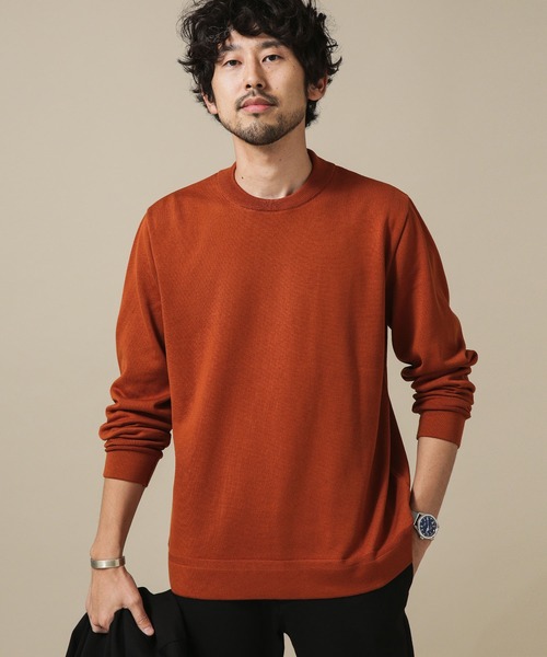 NANO universe（ナノユニバース）の「[思いきり洗えるニット] × ジャケT　長袖（ニット/セーター・メンズ・レンガ/グレー系その他/ホワイト系その他/ブルー系その他4・XL/L/S/M）」の4枚目の写真