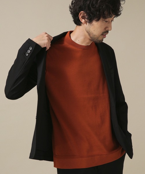 NANO universe（ナノユニバース）の「[思いきり洗えるニット] × ジャケT　長袖（ニット/セーター・メンズ・レンガ/グレー系その他/ホワイト系その他/ブルー系その他4・XL/L/S/M）」の13枚目の写真