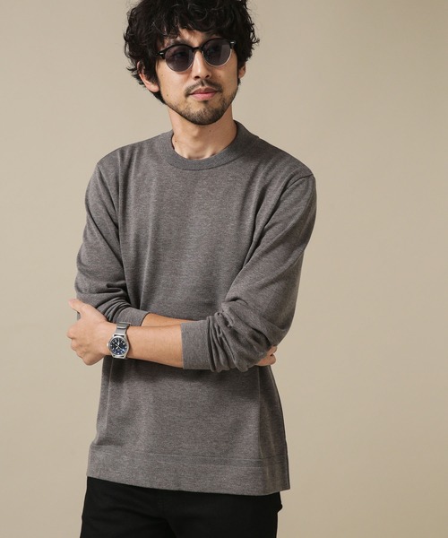 NANO universe（ナノユニバース）の「[思いきり洗えるニット] × ジャケT　長袖（ニット/セーター・メンズ・レンガ/グレー系その他/ホワイト系その他/ブルー系その他4・XL/L/S/M）」の6枚目の写真