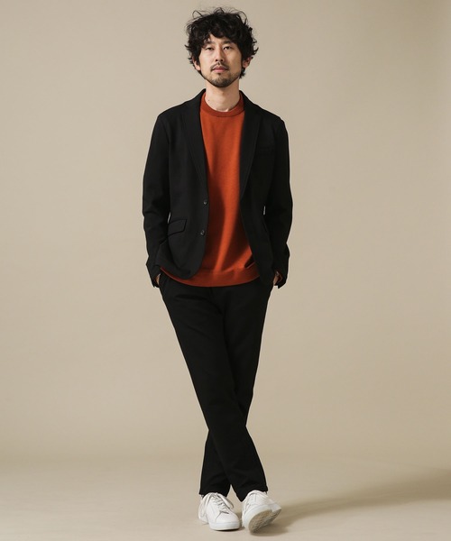 NANO universe（ナノユニバース）の「[思いきり洗えるニット] × ジャケT　長袖（ニット/セーター・メンズ・レンガ/グレー系その他/ホワイト系その他/ブルー系その他4・XL/L/S/M）」の12枚目の写真