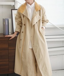 Bab | 【WEB限定】配色パイピングスタンドカラーコート(トレンチコート)