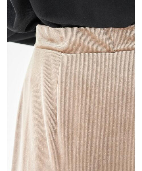 earth music&ecology（アースミュージックアンドエコロジー）の「ベロアカットスカート ＊（スカート・レディース・ダークブルー/ブラック/ベージュ/ラベンダー・FREE）」の10枚目の写真