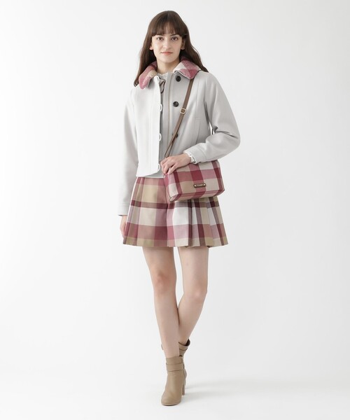 ブルーレーベルクレストブリッジ ブラッシュメルトンジャージーフライトジャケット BLUE LABEL CRESTBRIDGE（ブルーレーベルクレストブリッジ）の