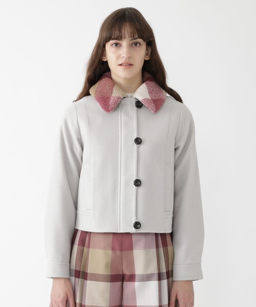 ブルーレーベルクレストブリッジ ブラッシュメルトンジャージーフライトジャケット BLUE LABEL CRESTBRIDGE（ブルーレーベルクレストブリッジ）の