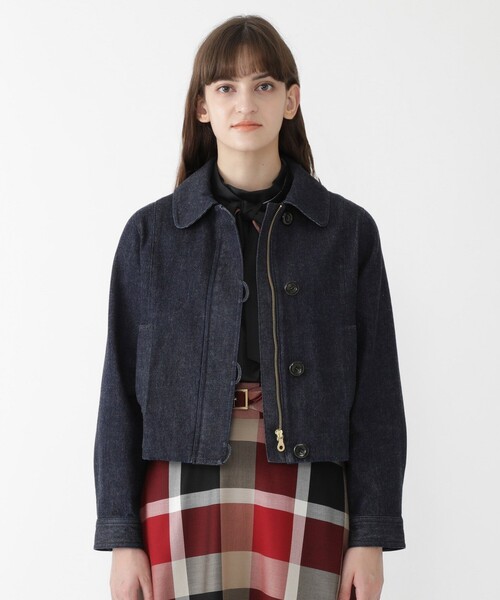 ブルーレーベルクレストブリッジ ブラッシュメルトンジャージーフライトジャケット BLUE LABEL CRESTBRIDGE（ブルーレーベルクレストブリッジ）の