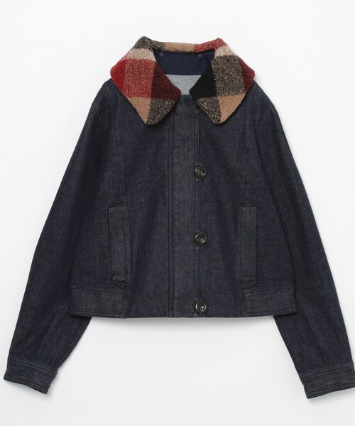 ブルーレーベルクレストブリッジ ブラッシュメルトンジャージーフライトジャケット BLUE LABEL CRESTBRIDGE（ブルーレーベルクレストブリッジ）の