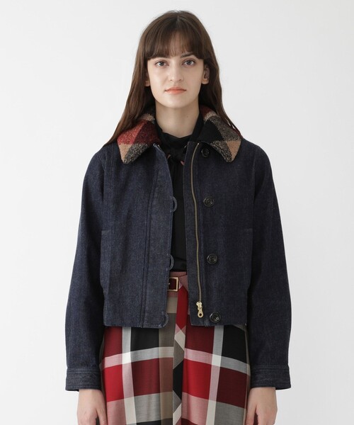 ブルーレーベルクレストブリッジ ブラッシュメルトンジャージーフライトジャケット BLUE LABEL CRESTBRIDGE（ブルーレーベルクレストブリッジ）の