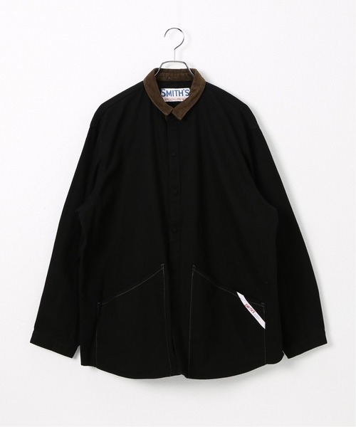 JOINT WORKS(ジョイントワークス)の「【SMITH'S AMERICAN/スミスアメリカン】 Paulette Over シャツ(シャツ/ブラウス・メンズ・ブラック/アイボリー・MEDIUM/LARGE)」の1枚目の写真