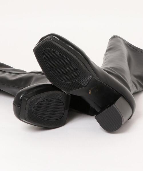 NOFALL（ノーフォール）の「ストームチャンキーヒールストレッチロングブーツ（ブーツ・レディース・グレイッシュベージュ/ダークブラウン/アイボリー/ブラック・SS/L/S/3L/LL/M）」の13枚目の写真