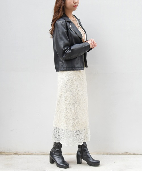 NOFALL（ノーフォール）の「ストームチャンキーヒールストレッチロングブーツ（ブーツ・レディース・グレイッシュベージュ/ダークブラウン/アイボリー/ブラック・SS/L/S/3L/LL/M）」の19枚目の写真