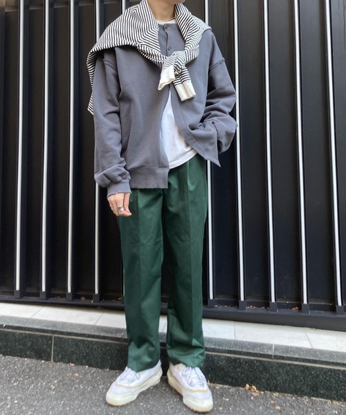 HEYUMM（ヘユム）の「HEYUMM　2WAYルーズスウエットカーディガン（カーディガン/ボレロ・レディース・アイボリー/ピンク系その他/チャコールグレー・ONE）」の22枚目の写真